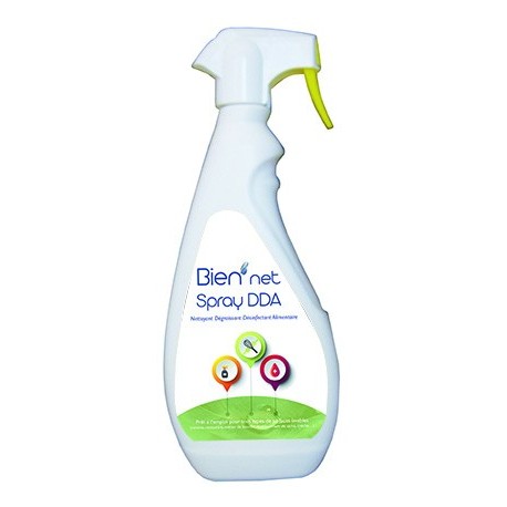 Bien'net DDA (Nettoyant, degraissant, désinfectant) spray 750ml