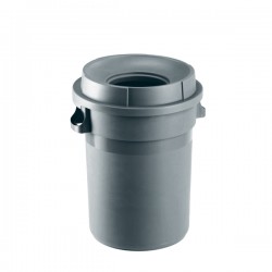 Conteneur avec couvercle entonnoir Gris 80 L