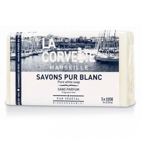 Lot de 5 Savons de Marseille Purs 5x100g