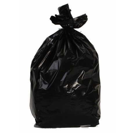 Sac poubelle 130L - Noir 40µm (x100)