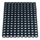 Tapis d'extérieur 60 cm x 40 cm Noir Caillebotis Caoutchouc