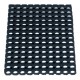 Tapis d'extérieur 60 cm x 40 cm Noir Caillebotis Caoutchouc