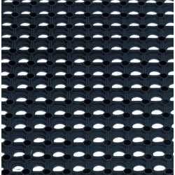 Caillebotis en caoutchouc noir 100 x 150cm
