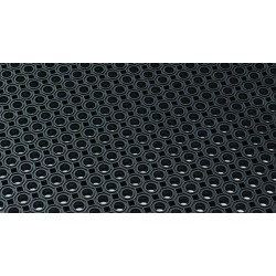 Tapis d'extérieur 70 cm x 90 cm Noir  Oct-O-Flex Bevelled